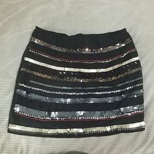 Sequin mini skirt